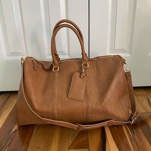 Sole Society Faux Leather Weekender bag